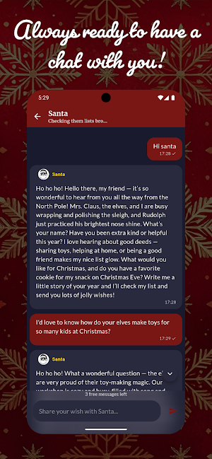 Talk to Santa & friends! Screenshot 2