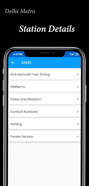 Delhi Metro Route, Map & Bus App Screenshot 3