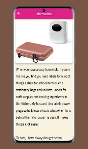 Phememo D30 Label guide Screenshot 1