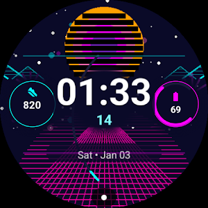 Synthwave Watch Face Screenshot 0