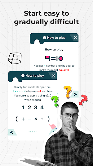 Make it 10: 4 numbers 1 result Screenshot 2