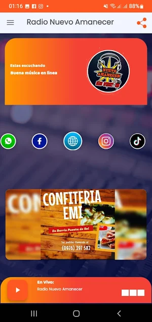 Radio Nuevo Amanecer Screenshot 1