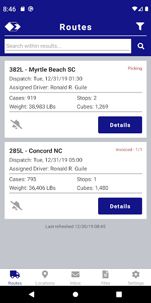 SYGMA Driver Screenshot 2