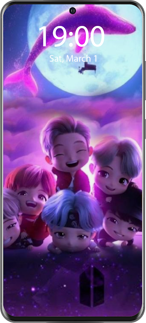 Purple Live Wallpaper Parallax Screenshot 1