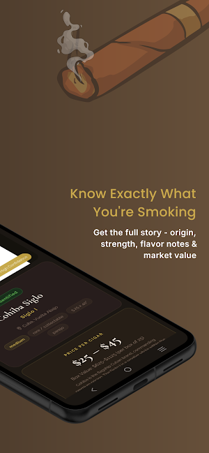 Cigar App: Identifier & Value Screenshot 1