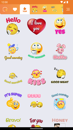 Text Smiley stickers WASticker Screenshot 0