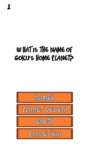 Dragon Ball Quiz Screenshot 0