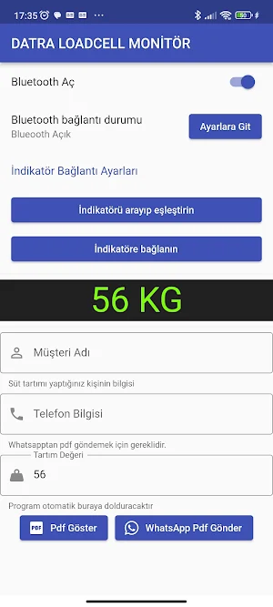 DATRA Loadcell Terazi Okuyucu Screenshot 0