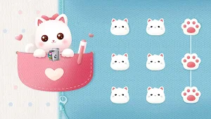 AppLock Theme Winking Kitty Screenshot 3