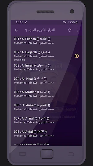 المصحف الشريف للقارئ الطبلاوى صوت عالي الجودة Screenshot 1