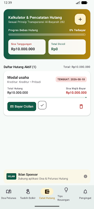 Doa Pelunas Hutang & Dzikir Screenshot 2