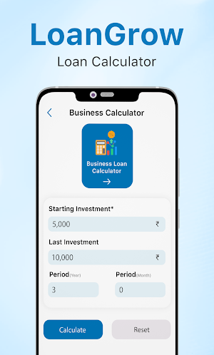 Loangrow - EMI Loan Calculator Screenshot 1