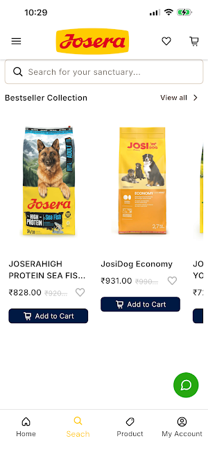 Josera Screenshot 2