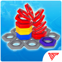 Hexa 3D Nuts: Sort Game