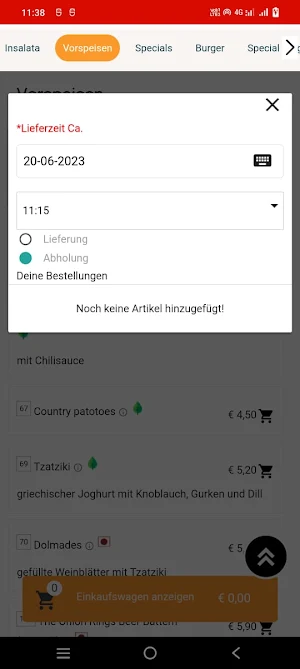Deluxe Pizza Und Burgerhaus Screenshot 3