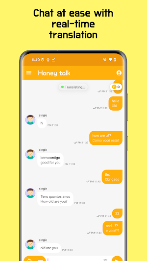 Honey Talk - Random Chat Screenshot 2