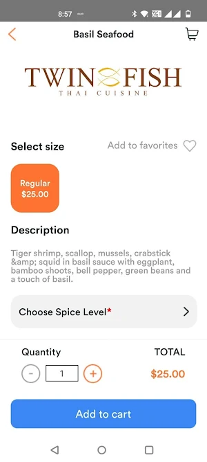 Twin Fish Thai Cuisine Screenshot 3