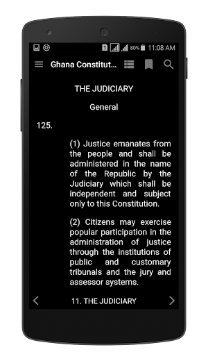 Ghana Constitution 1992 Screenshot 3