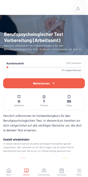 Psychologischer Test Training Screenshot 0