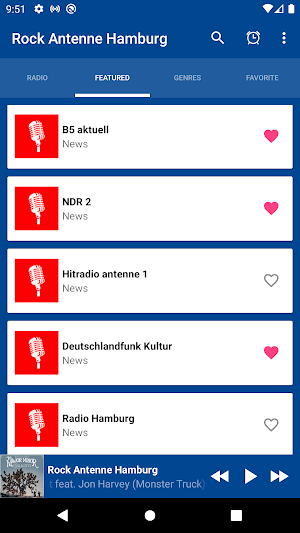 Rock Antenne Hamburg App DE Screenshot 2