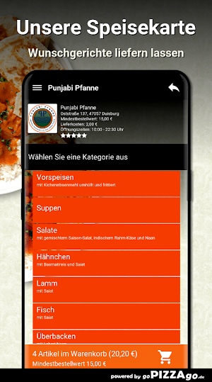 Punjabi Pfanne Duisburg Screenshot 3