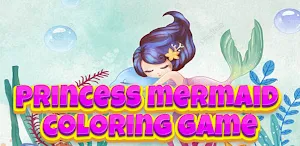 princess mermaid coloring game Screenshot 0