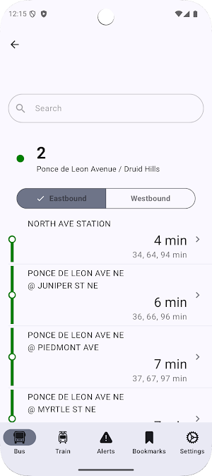 Smarta - transit info Screenshot 1