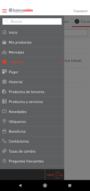 Banco Unión en Línea Screenshot 2