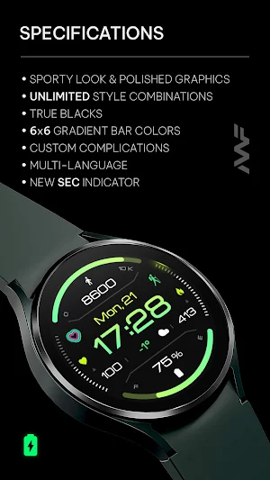 Awf Informer X - watch face Screenshot 1