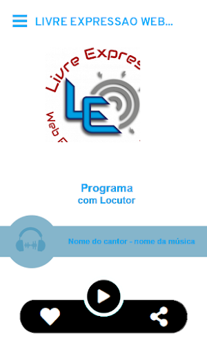 Livre Expressão Web Radio Screenshot 1