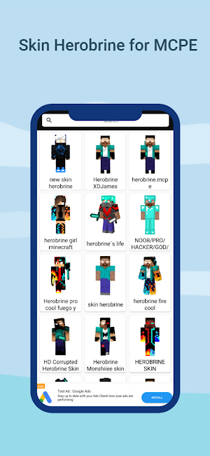 Herobrine Skins 3D Screenshot 1