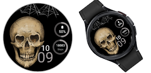 Skull Dark Watch Face Screenshot 1