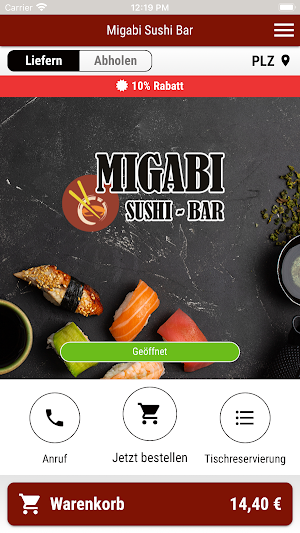 Migabi Sushi Bar Screenshot 0