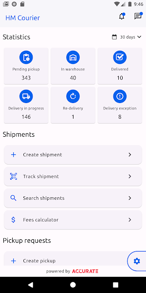 H.M Courier Dubai Screenshot 1