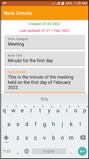 Digital Note Screenshot 3