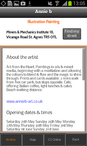 Open Studios Cornwall Guide Screenshot 2
