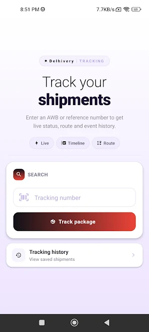 Delhivery Tracking Screenshot 2