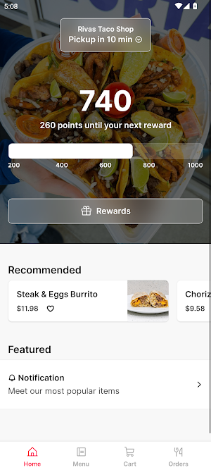 Rivas Taco Shop Screenshot 0