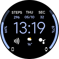 JHW Digital Info: Watch face