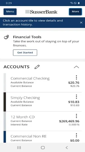 Susser Bank Mobile Screenshot 1