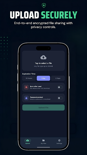 TickFile: Secure File Sharing Screenshot 0