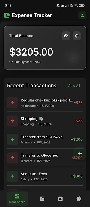 Expense Tracker Screenshot 1