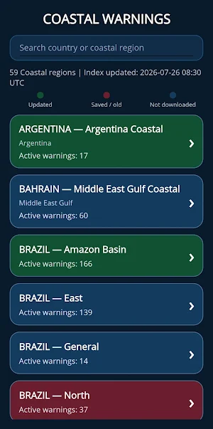 MaritimeHub Maritime Warnings Screenshot 2
