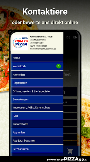 Todays Pizza Rodgau Screenshot 2