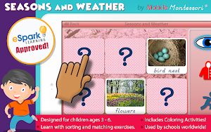 Montessori Seasons and Weather Screenshot 0