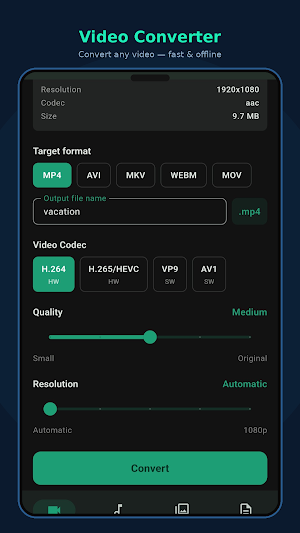 convertX File Media Converter Screenshot 2