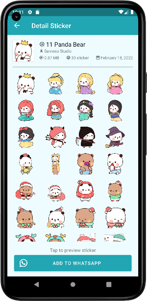 Panda Gemoy Animated WASticker Screenshot 2