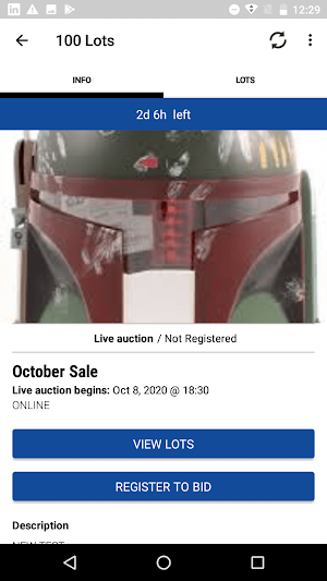 Gametime Auctions Screenshot 1