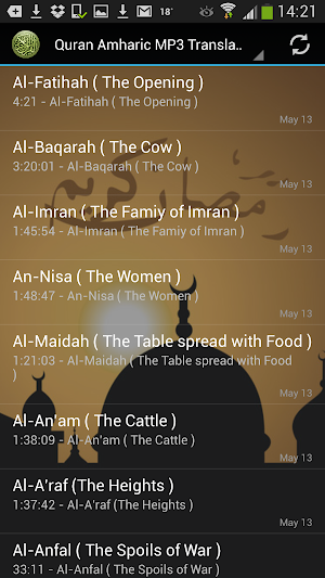 Quran Amharic MP3 Translation Screenshot 0