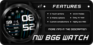 NW BG6 Wear OS Watch Face Screenshot 1